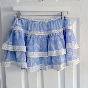 Urban Outfitters Penelope Ruffle Mini Skirt